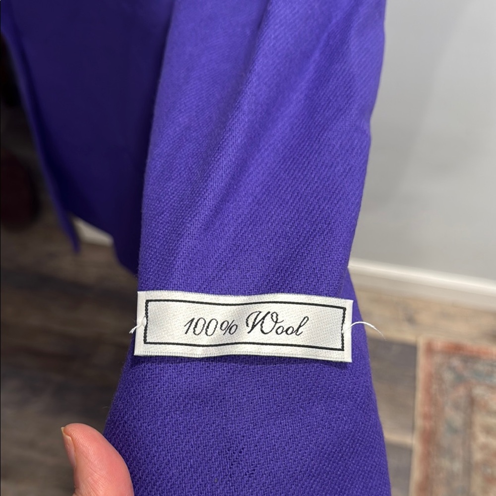 Sag Harbor Purple Wool Blazer - Picture 4 of 7